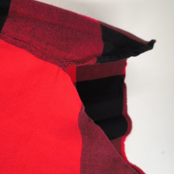 Athleta Buffalo Plaid Heat Tech Gen Flannel Shirt Button Down Medium - Picture 10 of 12